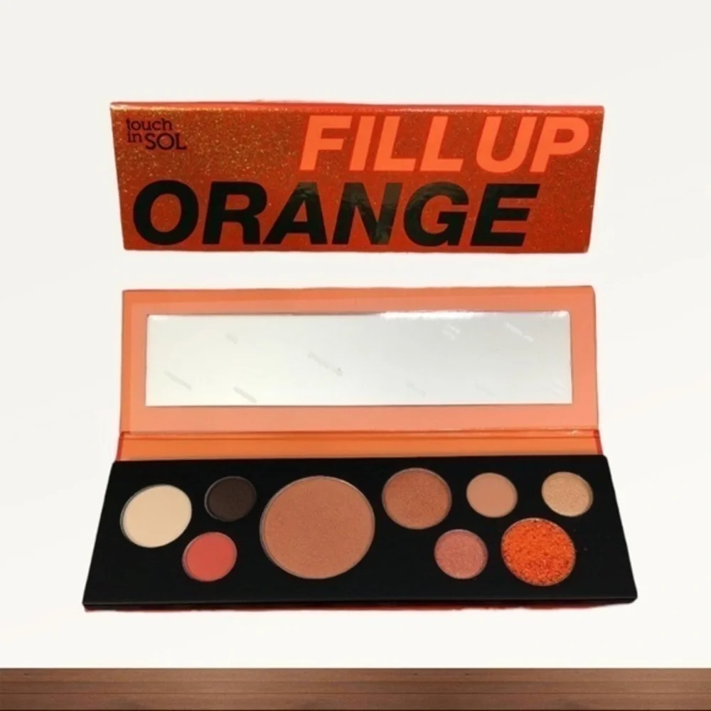 Touch‎ In SOL Fill Up Orange Eyeshadow Palette Makeup NEW